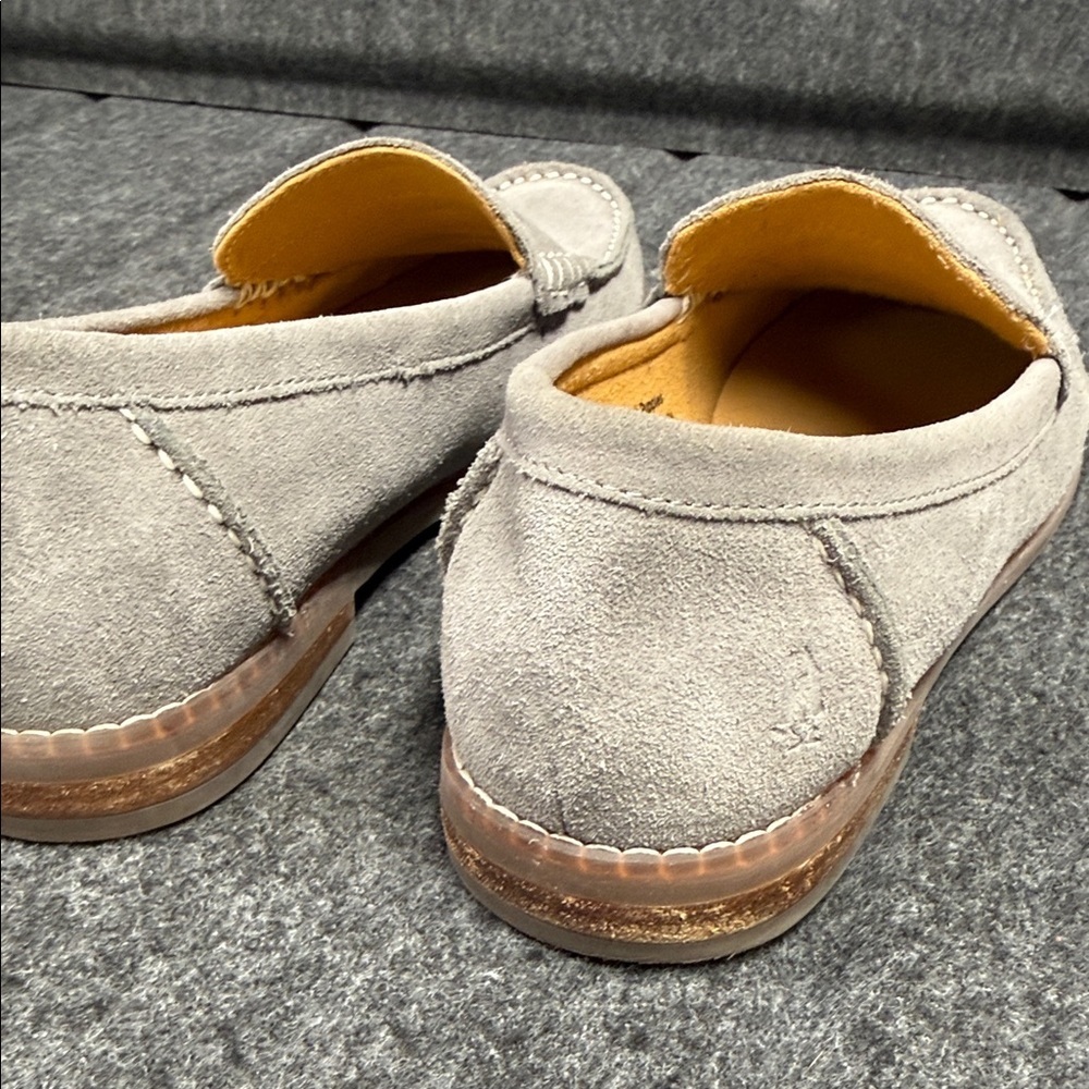 Hush Puppies Soft Gray Suede Loafers - Picture 8 of 13